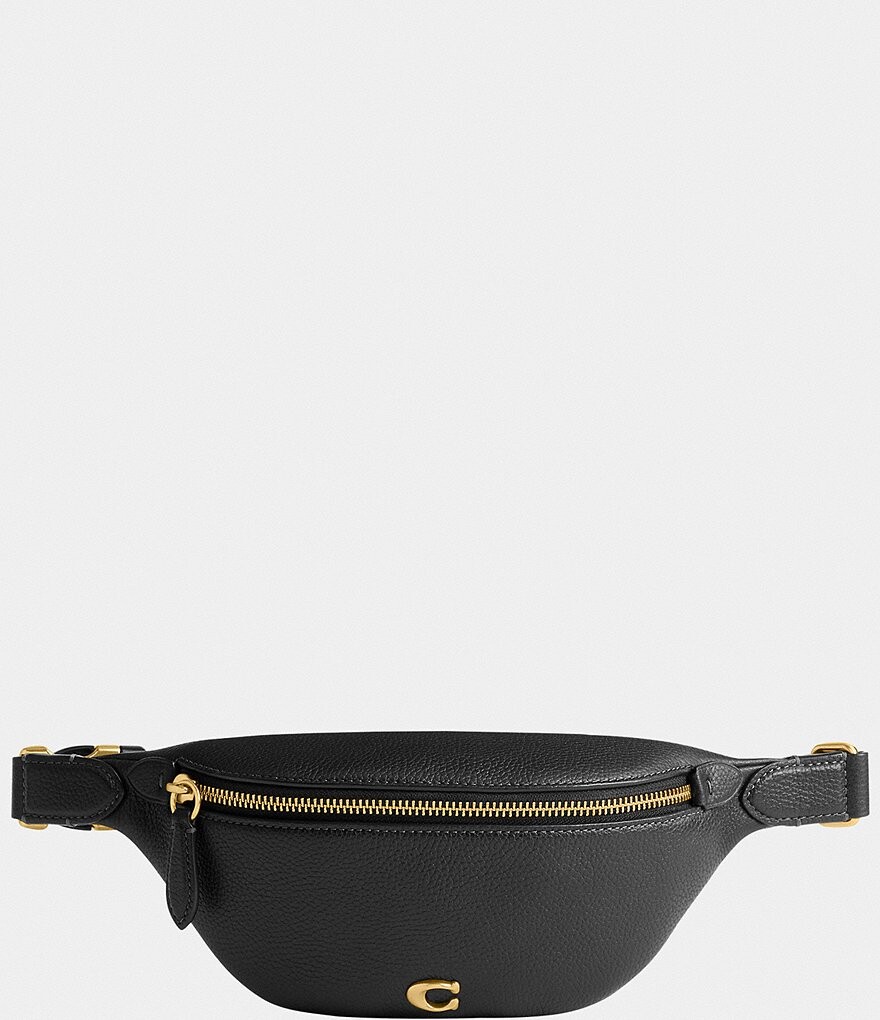 

Кожаная поясная сумка COACH Essential, черный