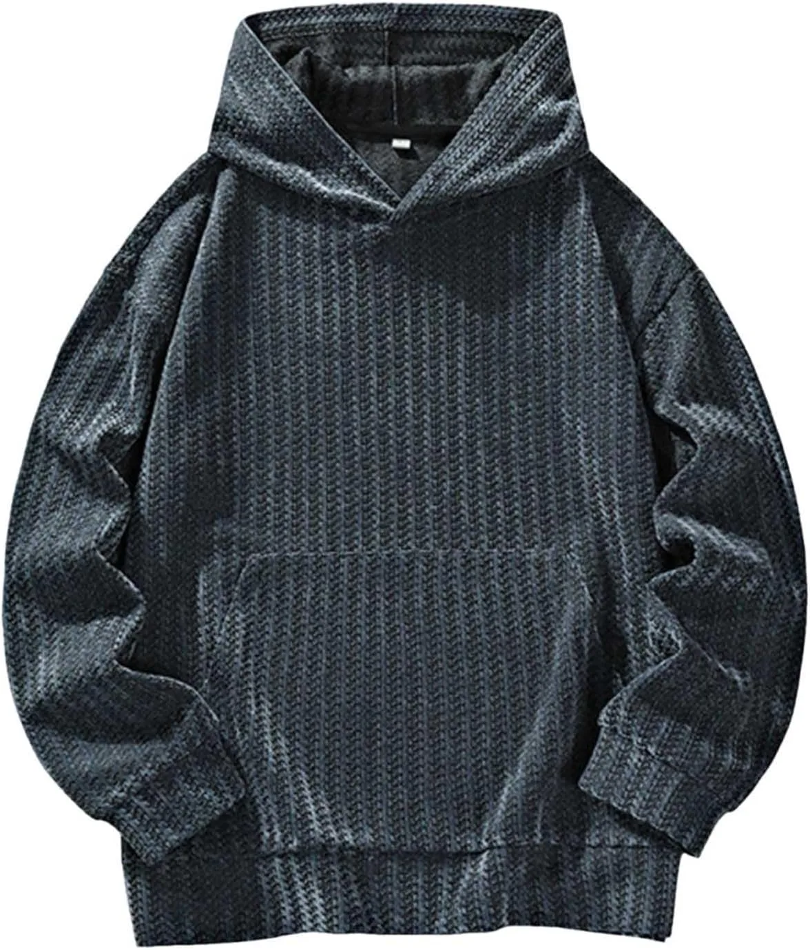 

Мужской полосатый худи с капюшоном и карманом