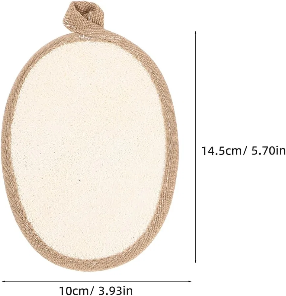 Натуральная мочалка для душа Homoyoyo, набор 5 шт, 14.5x10x0.5 см, мультиколор — фото 2