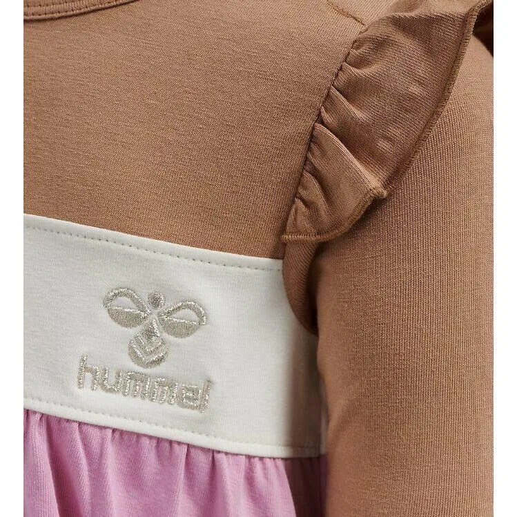 Детское платье с длинным рукавом hmlJAmila Hummel, Violett Malvenfarben — фото 4