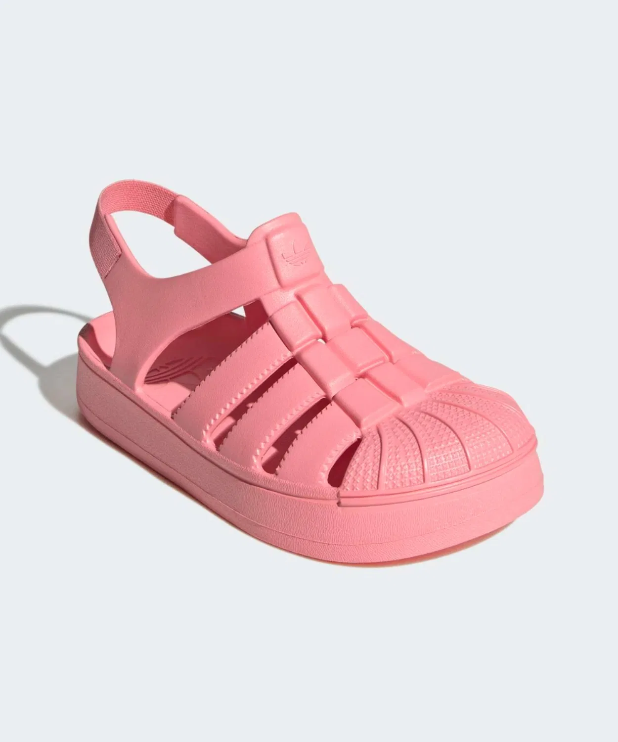 Детские сандалии с закрытым носком Pink Adidas Originals, Розовый — фото 4