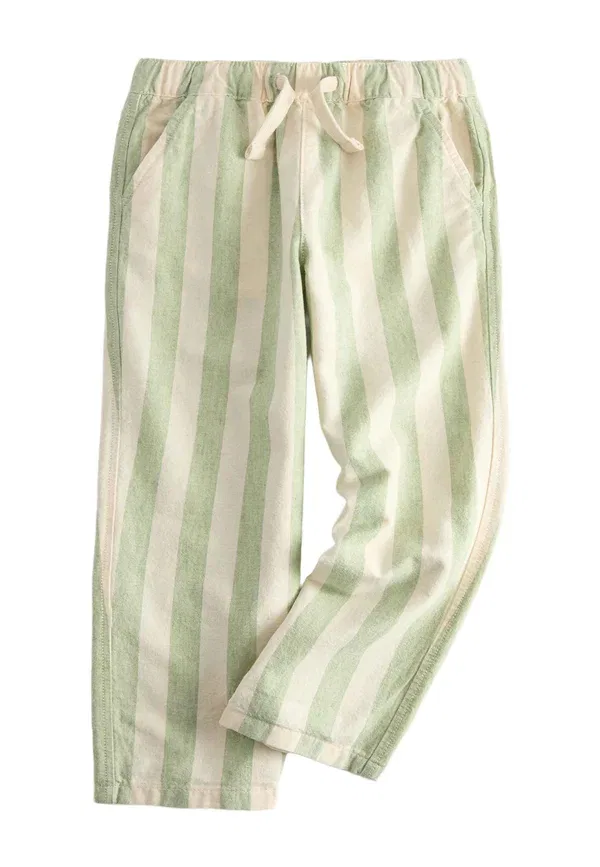 Брюки хлопковые Unisex Marks & Spencer, green mix, зеленый