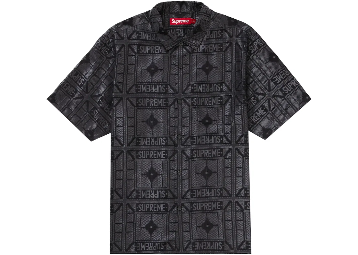 Мужская рубашка с коротким рукавом Supreme Shirt, Black