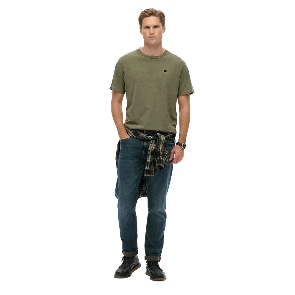 Мужская футболка с коротким рукавом Superdry Essentials Relaxed Fit, Green — фото 4