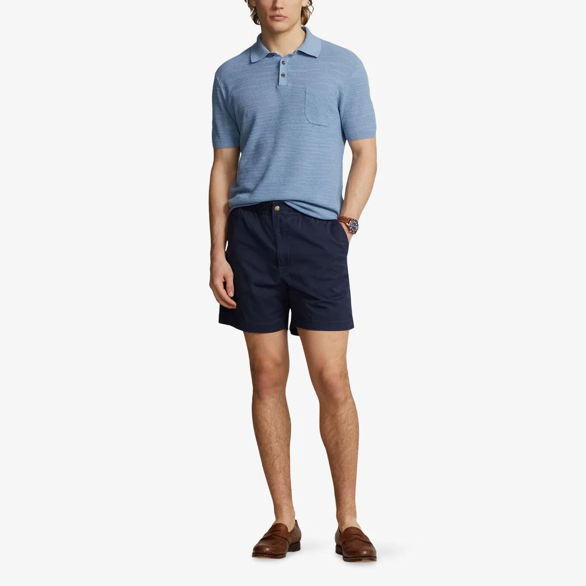 Шорты из эластичного хлопка с вышитым логотипом Polo Prepster Polo Ralph Lauren — фото 2