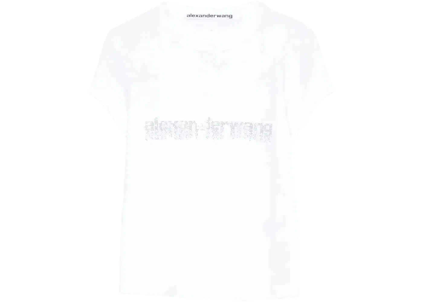 Женская футболка с принтом Hotfix Graphic Baby Tee Alexander Wang, White