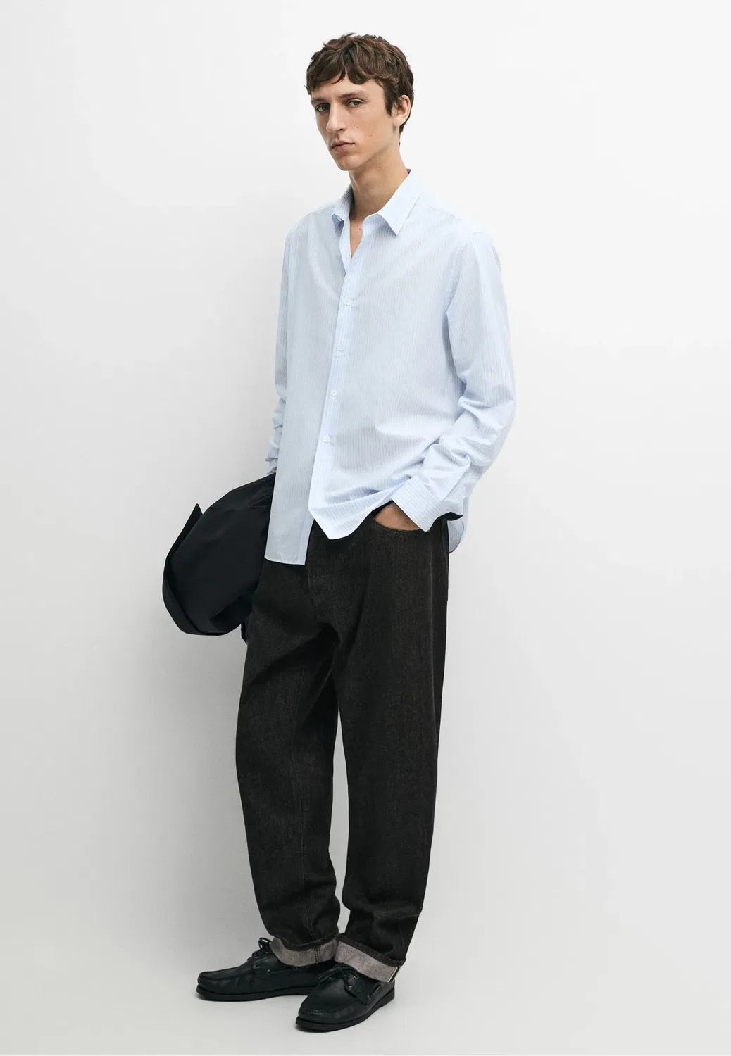 Рубашка Massimo Dutti, Light Blue — фото 2