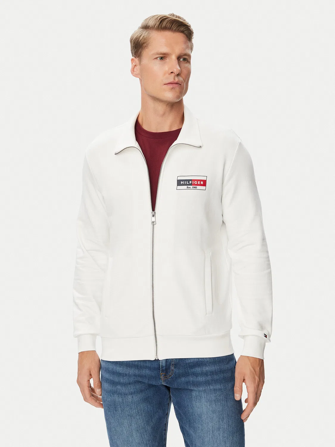 Мужская толстовка стандартного кроя Brand Love Tommy Hilfiger, белый