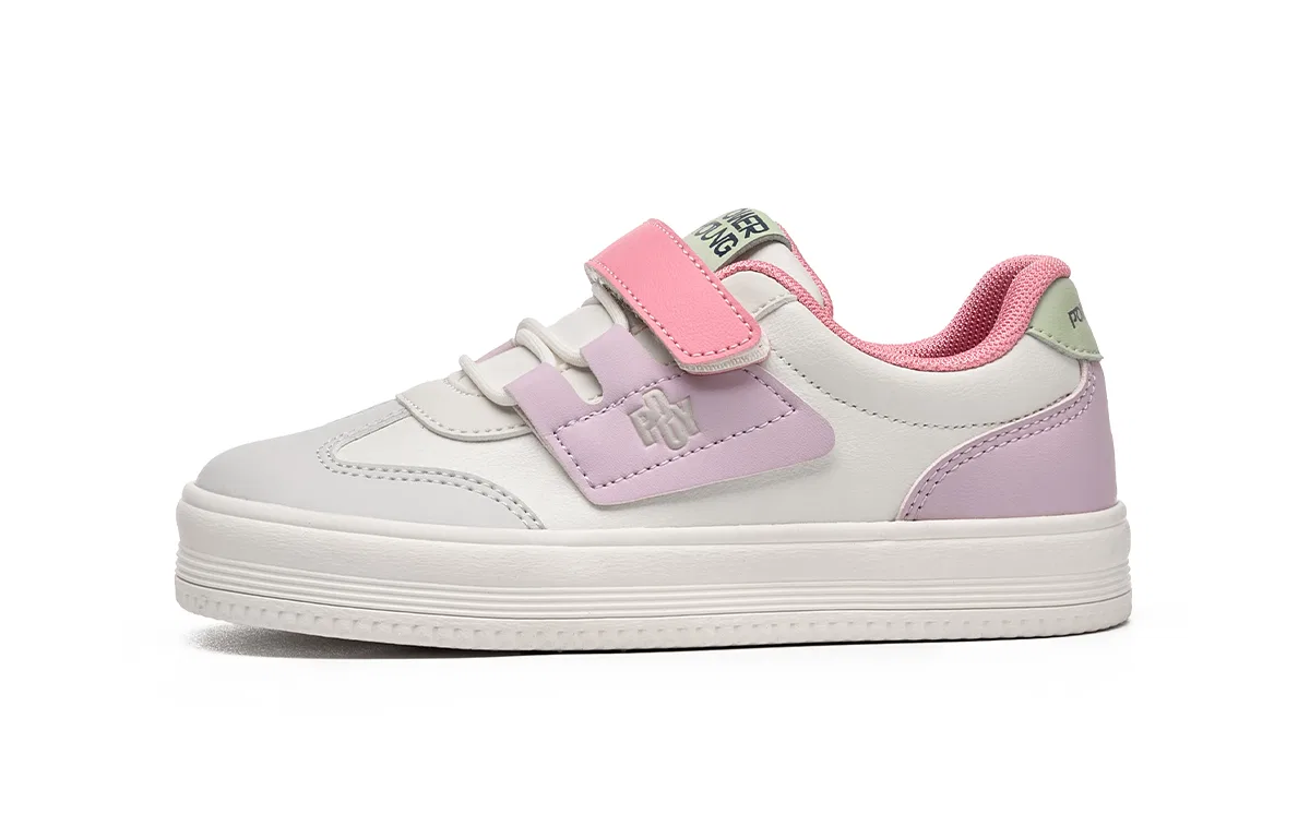 Детские кроссовки для скейтбординга с закрытым носком HLA, Beige Purple
