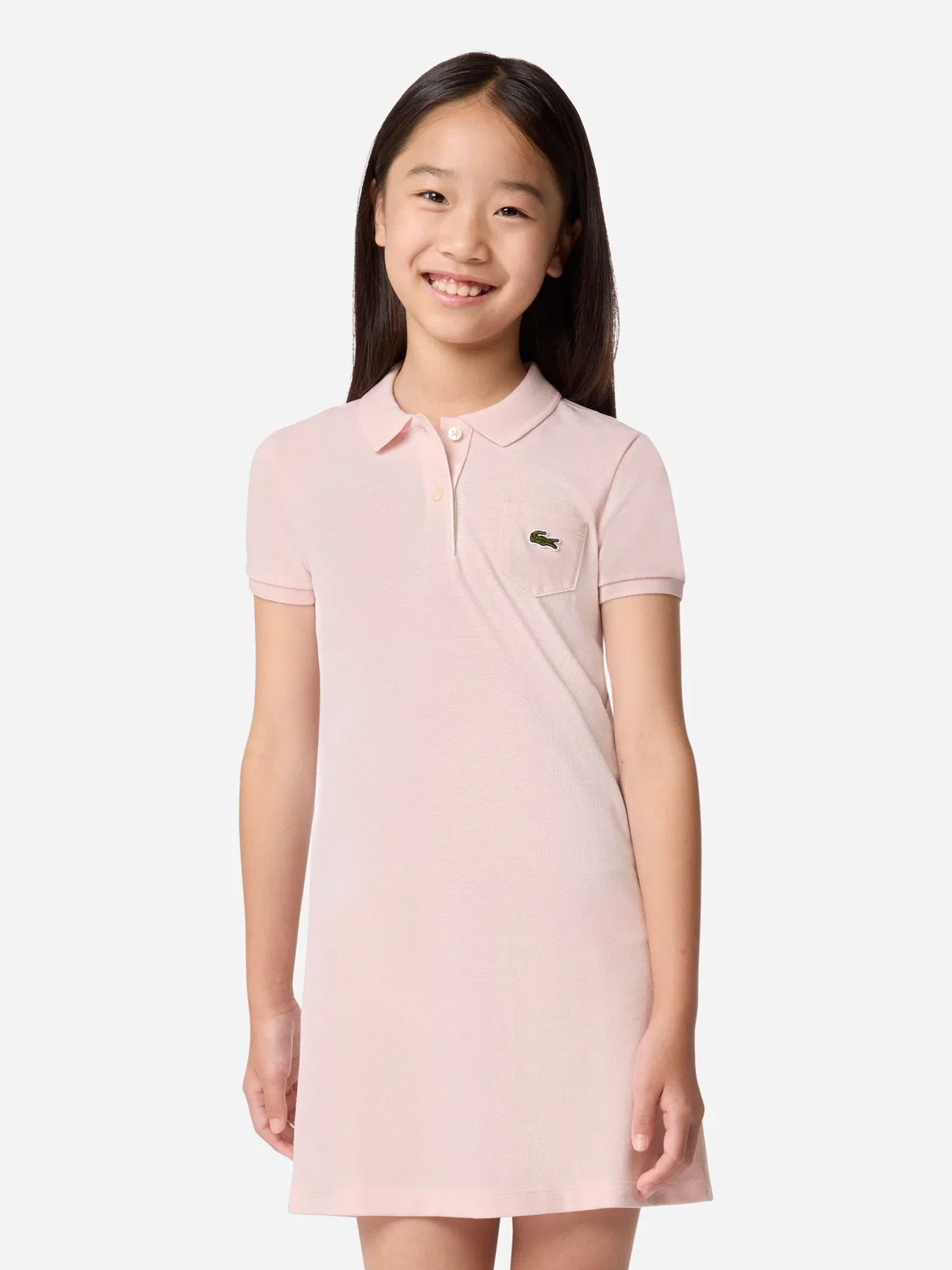 Платье поло пике Lacoste, розовый