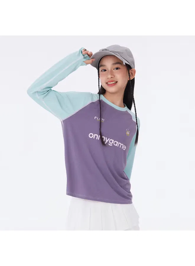 Лонгслив с защитой от солнца Ivy League College Style Onmygame, фиолетовый