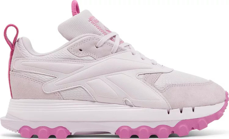 Кроссовки cardi b x wmns classic leather v2 'quartz glow ultraberry' Reebok, розовый - фото