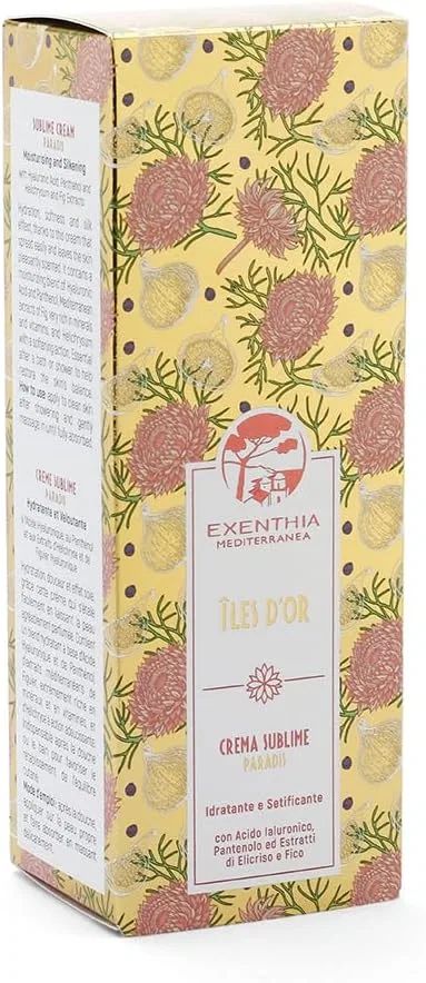 Крем для тела Iles D'Or Cream Sublime Paradis Oficine Cleman с гиалуроновой кислотой, пантенолом и экстрактами бессмертника и инжира, 200 мл — фото 2