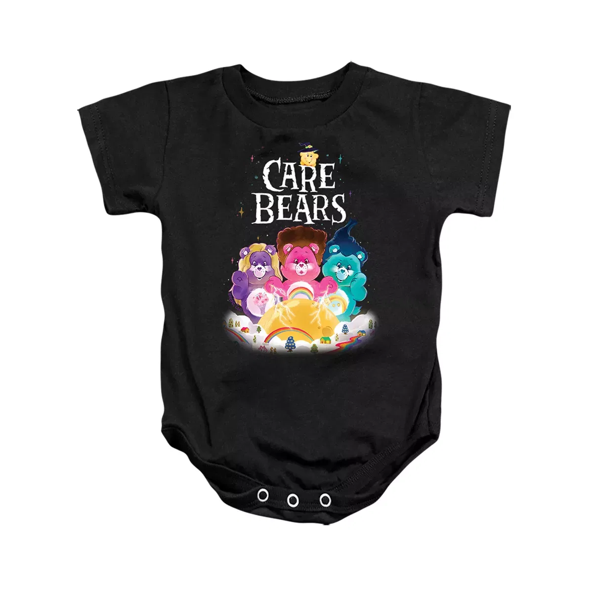 Детское боди-комбинезон с коротким рукавом Care Bears, Black