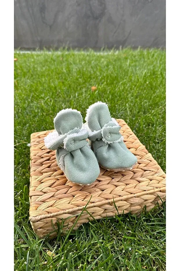 Детские пинетки трикотажные Babydia, Green