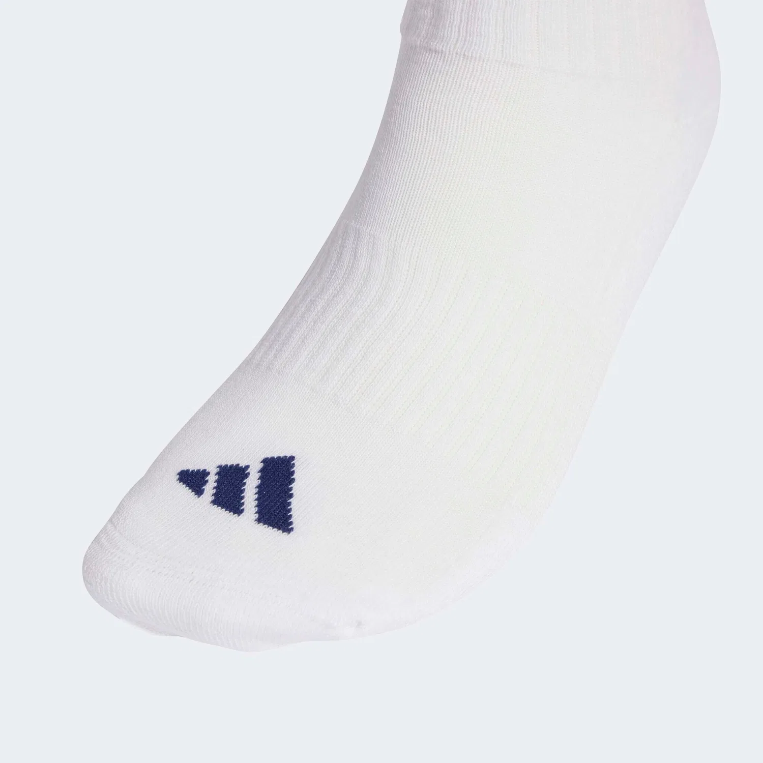 Женские спортивные носки с тремя полосками Adidas Performance, Dark Blue/Team Power Red/White — фото 3