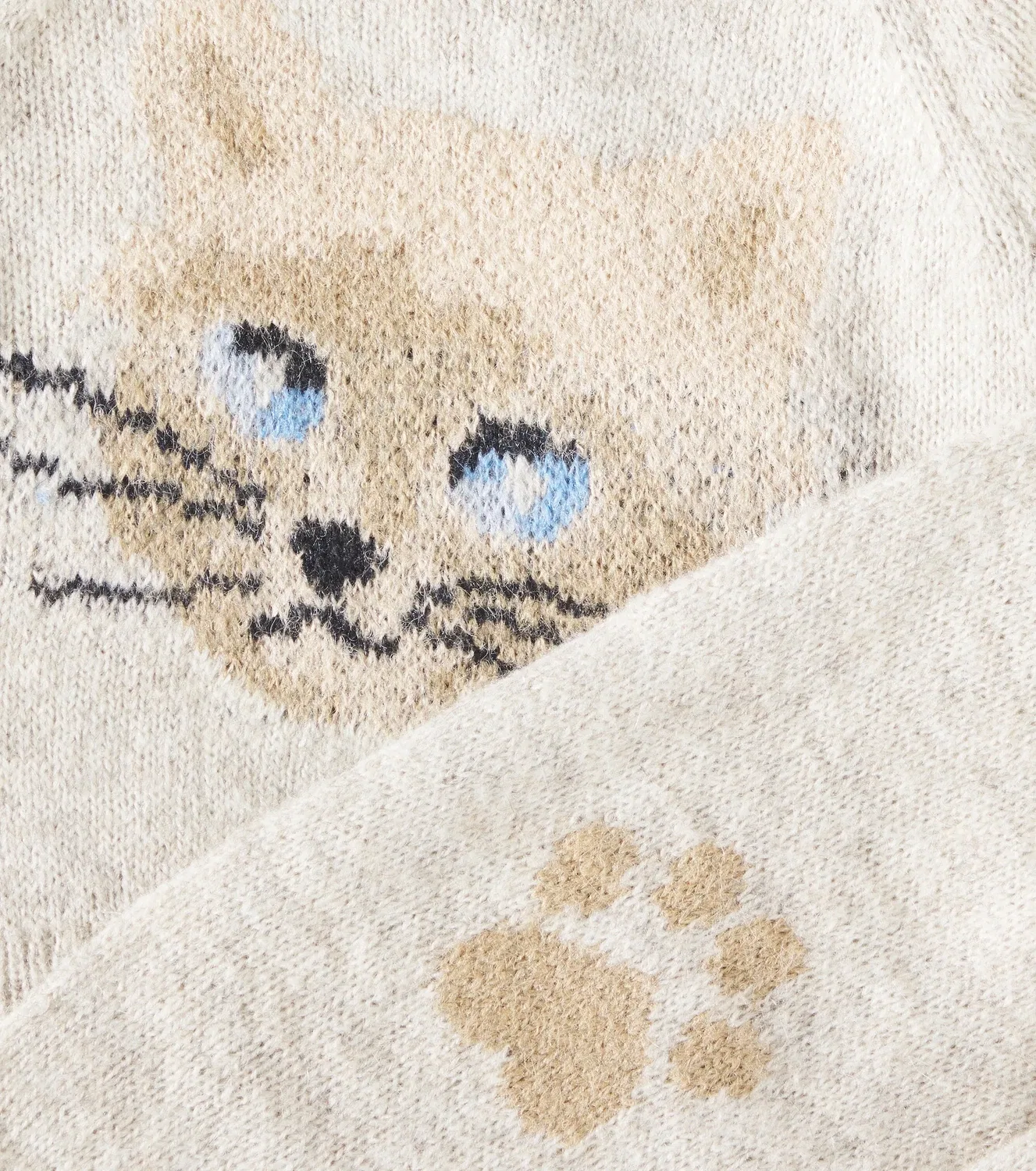Комплект из свитера и брюк из смесовой альпаки Kitten Knit Molo, бежевый — фото 3