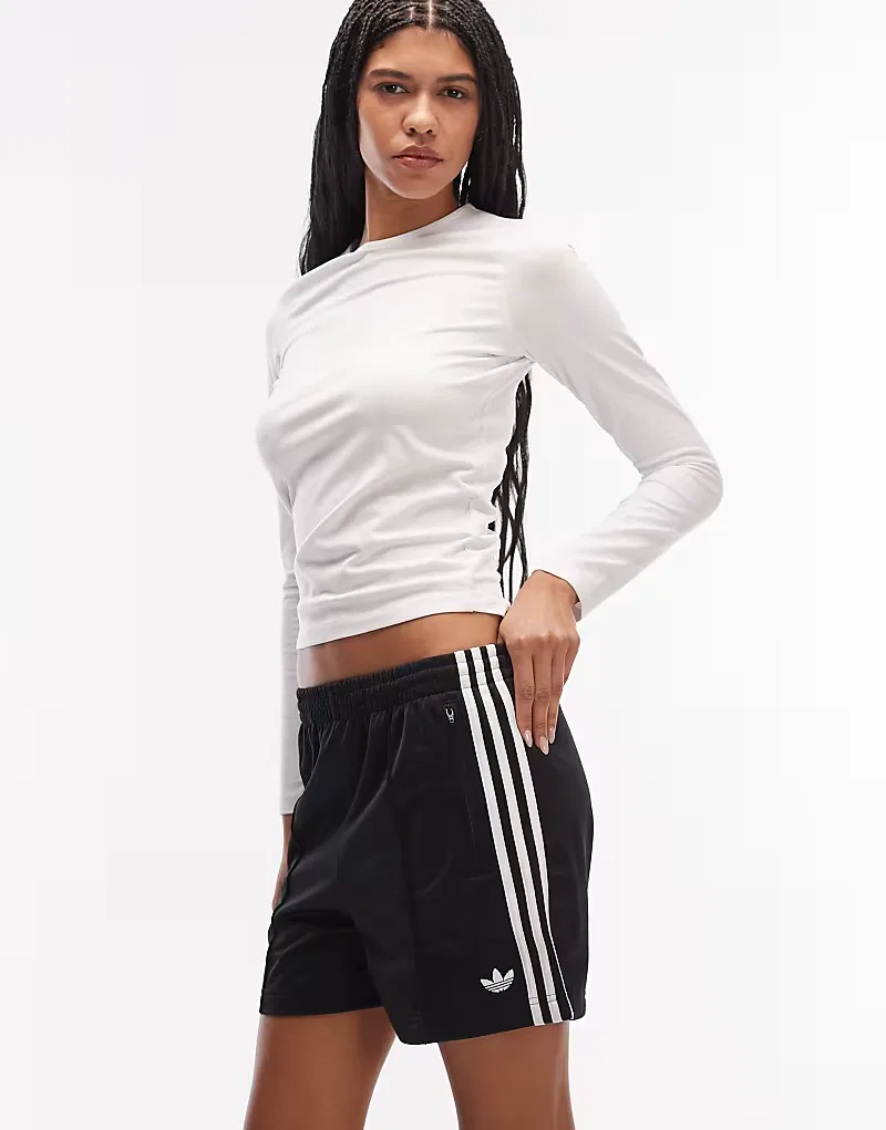 Шорты Adidas Originals Firebird в черно-белом цвете — фото 2