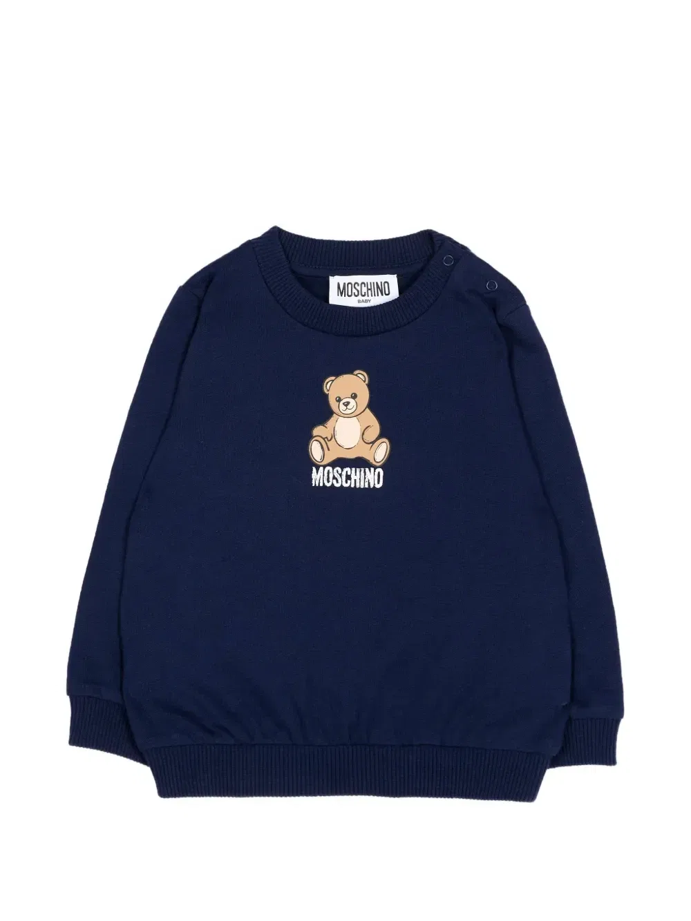 Свитер с логотипом «Мишка Тедди» Moschino Kids, синий