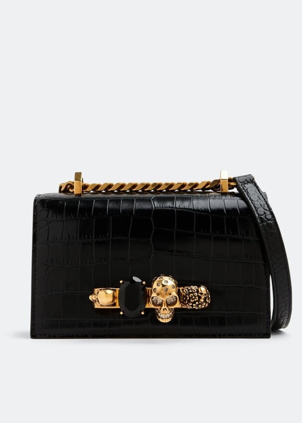 

Сумка ALEXANDER MCQUEEN Jewelled satchel, черный