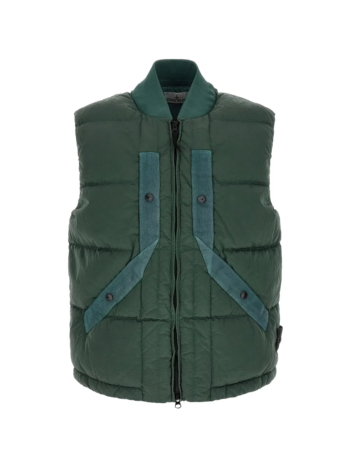 Жилет Nylon Metal Stone Island, зеленый