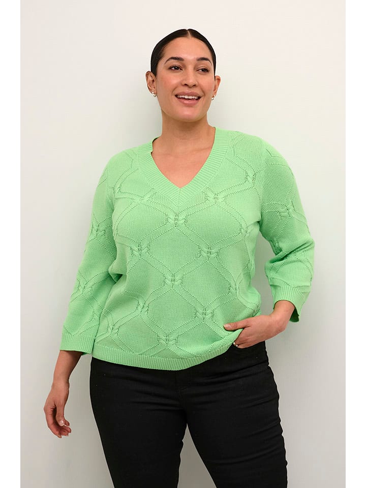 

Свитер светло-зеленого цвета KAFFE curve
