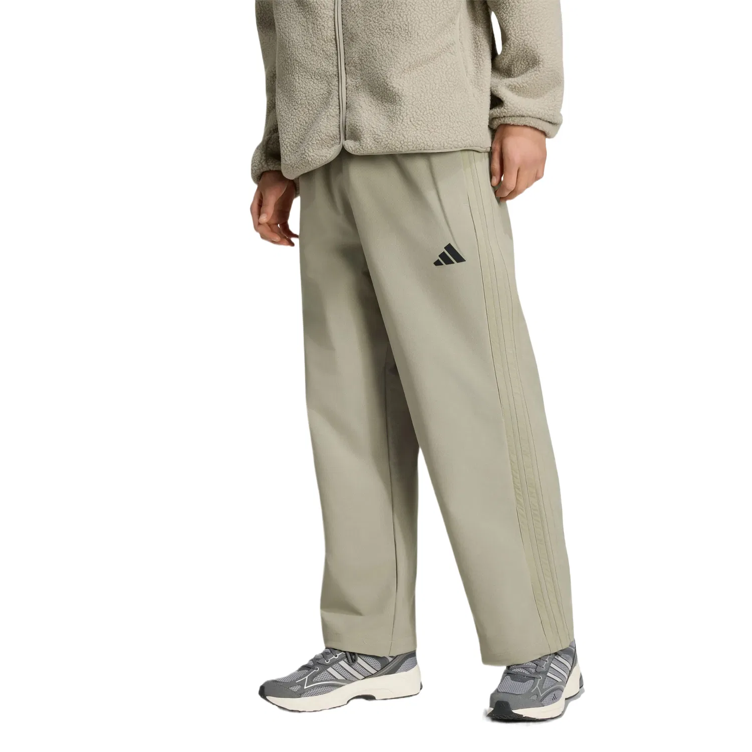 Мужские спортивные штаны прямого кроя Pebble Silver Gray Adidas, Pebble Silver Gray — фото 3