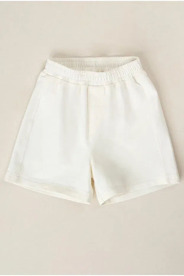 Детские шорты для девочек широкие Mioma Kids, White — фото 3
