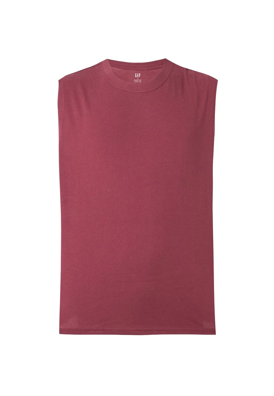 Рубашка GAP 'V-EVERYDAY SOFT MUSCLE' красного цвета