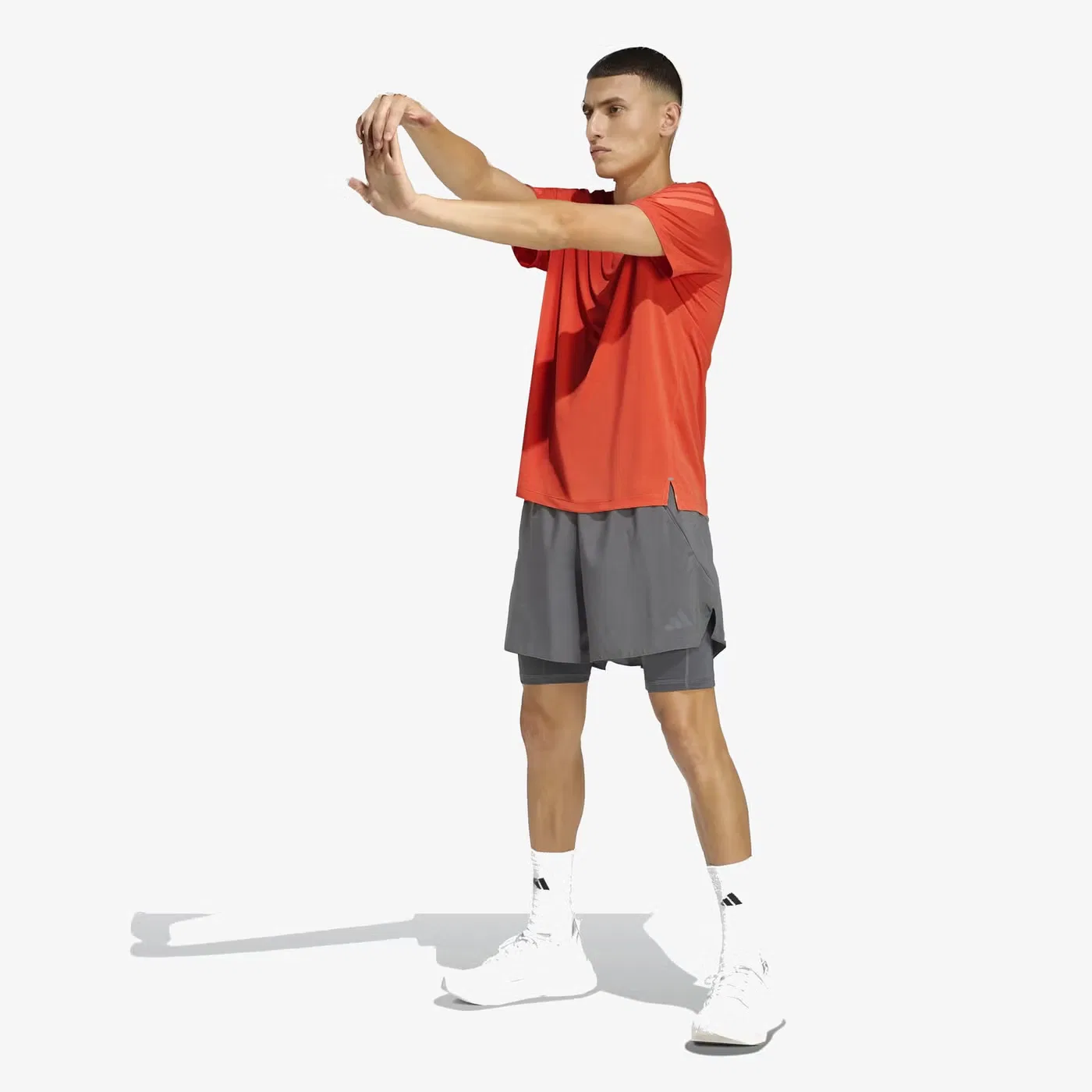 Футболка с коротким рукавом Adi365 Climacool Adidas, оранжевый — фото 4