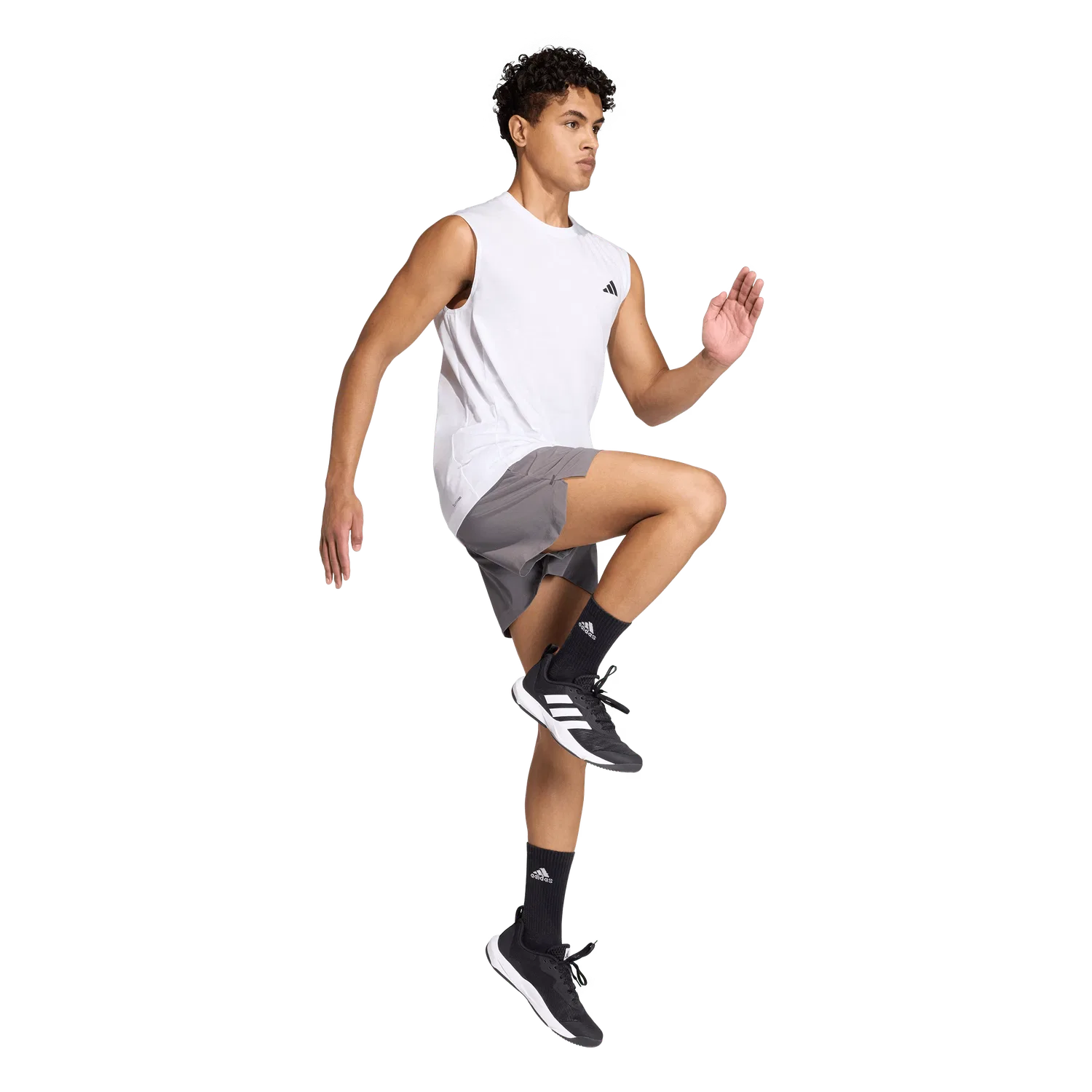 Спортивная майка Adidas, белый — фото 4