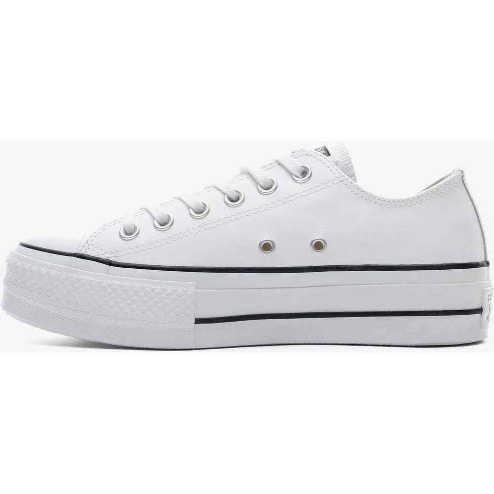 Детские кроссовки на платформе из кожи Chuck Taylor All Star Lift Converse — фото 3