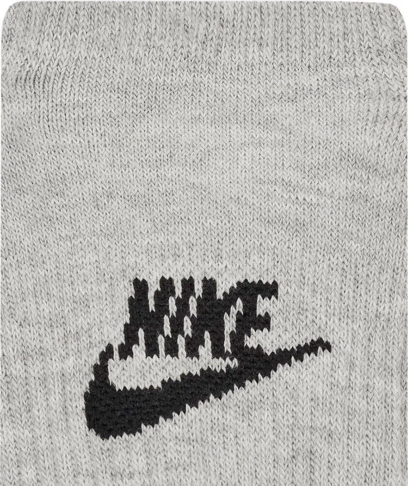 Мужские носки с низким вырезом Nike Dri-FIT, 3 пары, Серый — фото 3