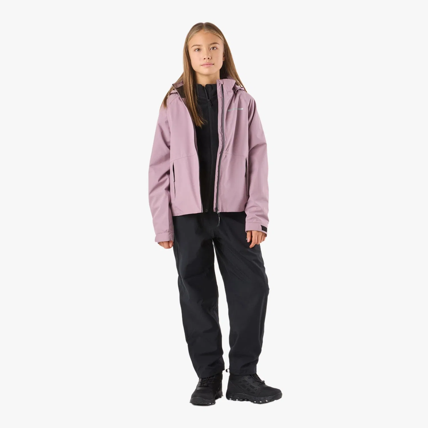 Детские дождевые штаны с водозащитой Rain Pants JR Swedemount, Schwarz — фото 3