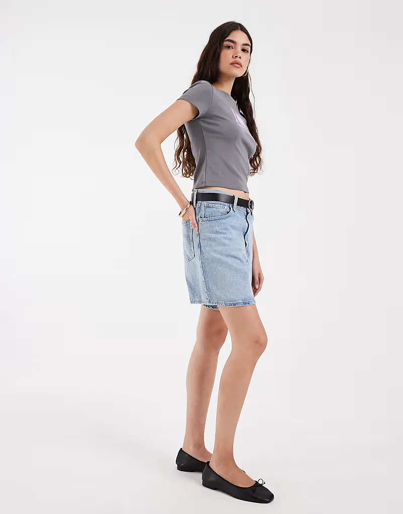 Футболка baby с графическим принтом Levi's, серый — фото 3
