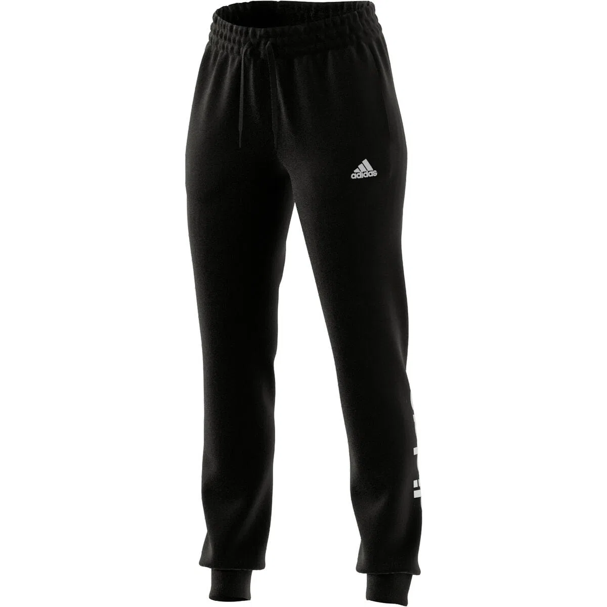 Женские спортивные брюки с логотипом adidas Essentials Slim, Adidas, Черный Белый — фото 3