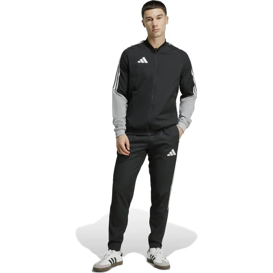 Спортивные брюки для футбола с принтом TIRO26C Pre Pnt adidas, Черно-белый — фото 3