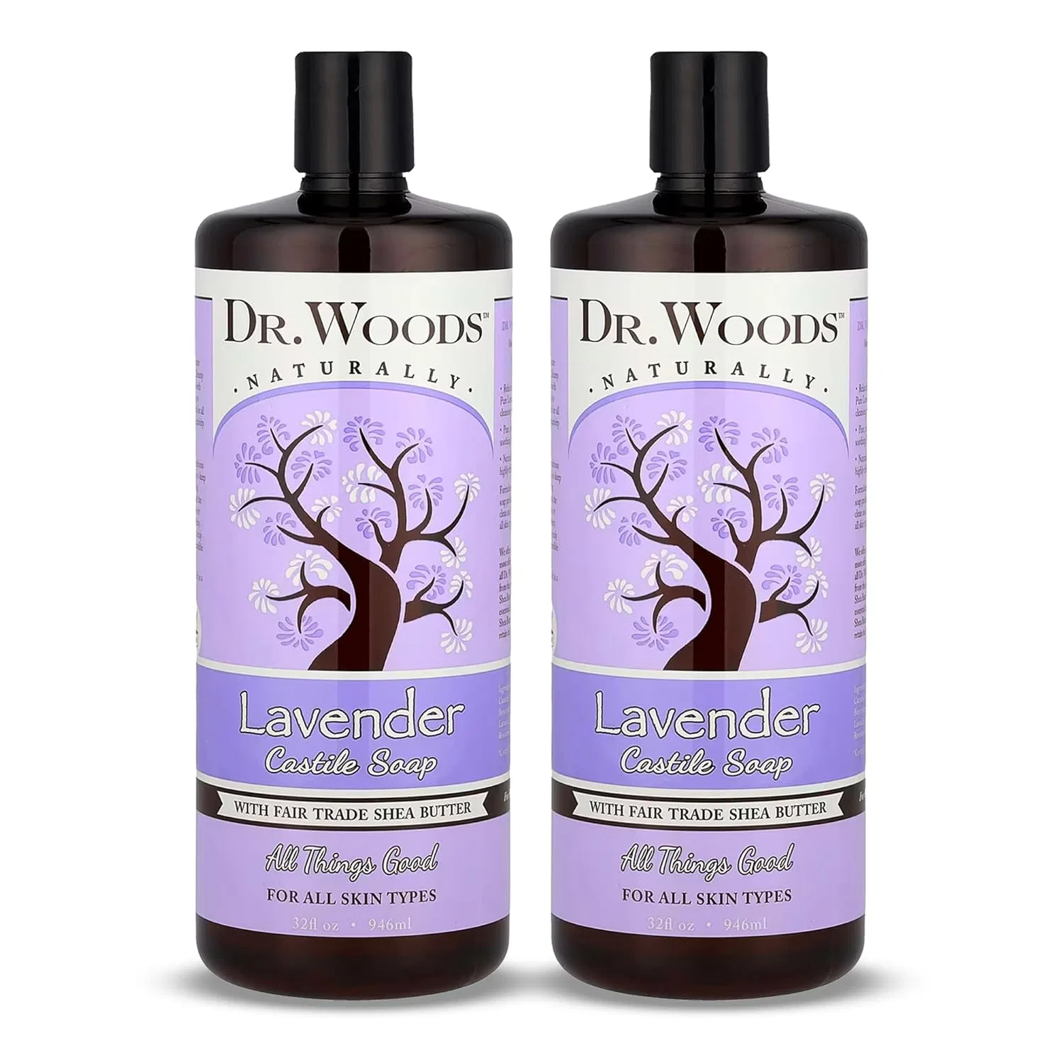 Мыло Кастильское Lavender, 946 мл, Dr. Woods