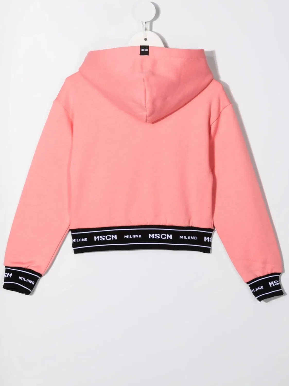 Худи с логотипом и длинными рукавами MSGM, розовый — фото 3