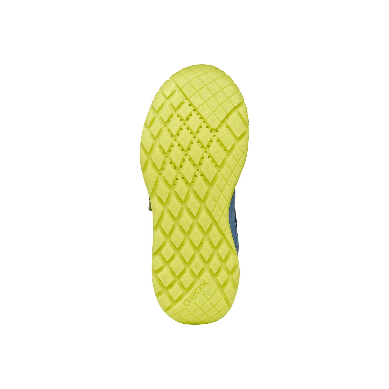 Детские полуботинки на липучке с мембраной Geox, Green/Blue — фото 3