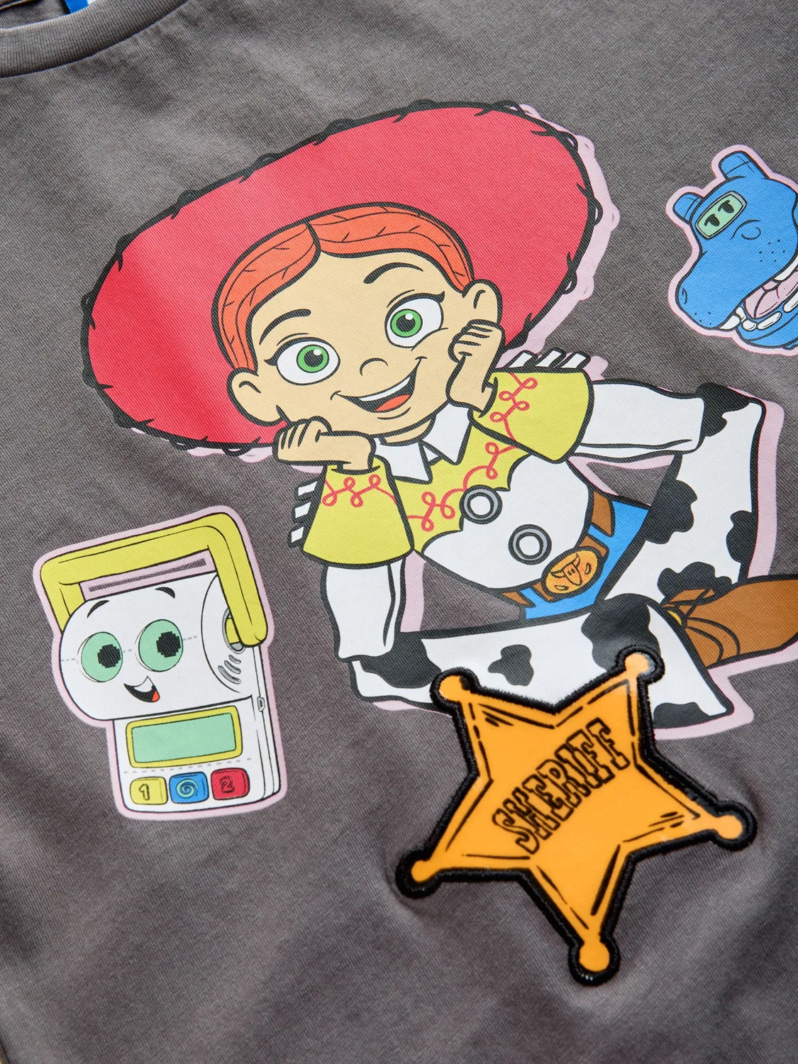 Футболка оверсайз с принтом Toy Story Jessie Next, серый — фото 4