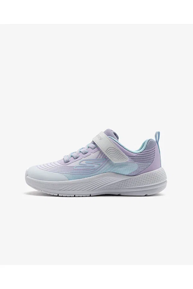 Детские кроссовки для девочек с липучкой Microspec Advance Skechers, Weiß