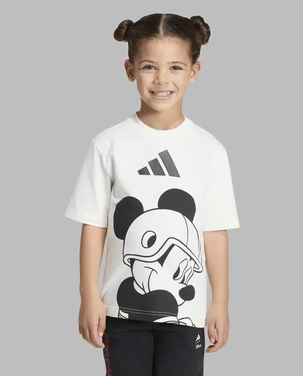 Детская футболка с принтом adidas Mickey Mouse, Белый — фото 3
