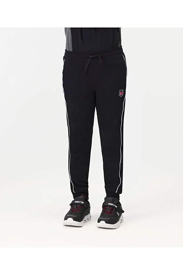 Детские спортивные штаны для мальчиков в полоску Beşi̇Ktaş jr single bottom Kartal Yuvası, Black