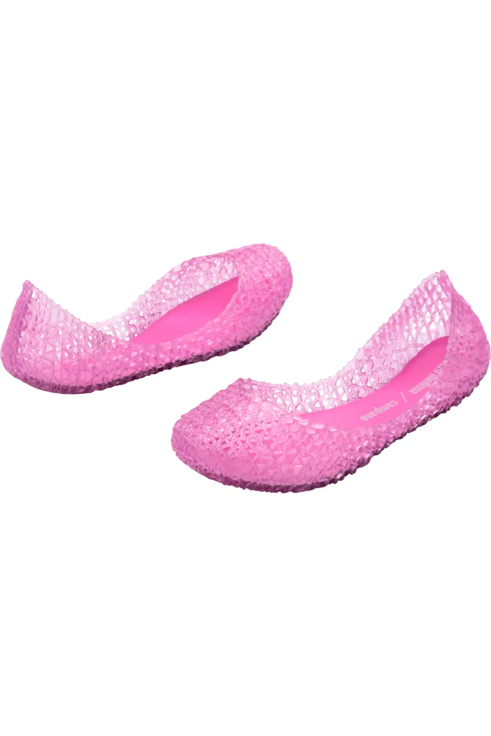 Детские туфли лодочки с блестками Campana Zigzag Mini Melissa, розовый/розовый — фото 4