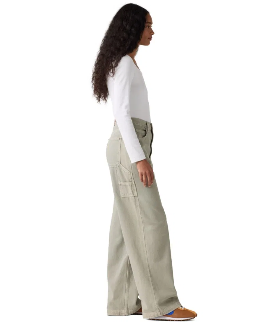 Женские джинсы с завышенной талией свободного кроя Cinch-Waist Carpenter Lightweight Baggy Levi's, Washed Shadow Gd — фото 3