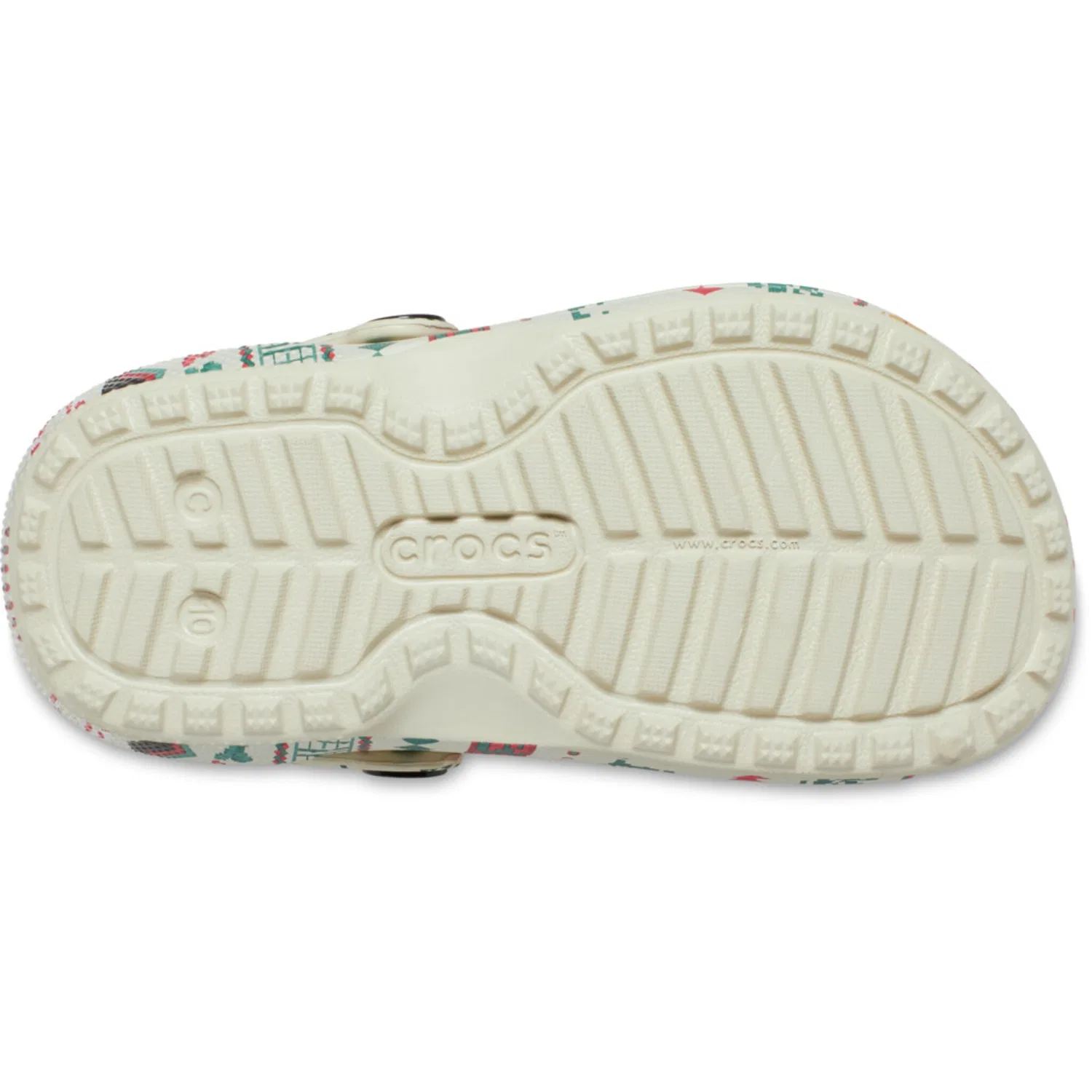 Детские кроссовки с рождественским принтом Crocs, Multicolor — фото 3