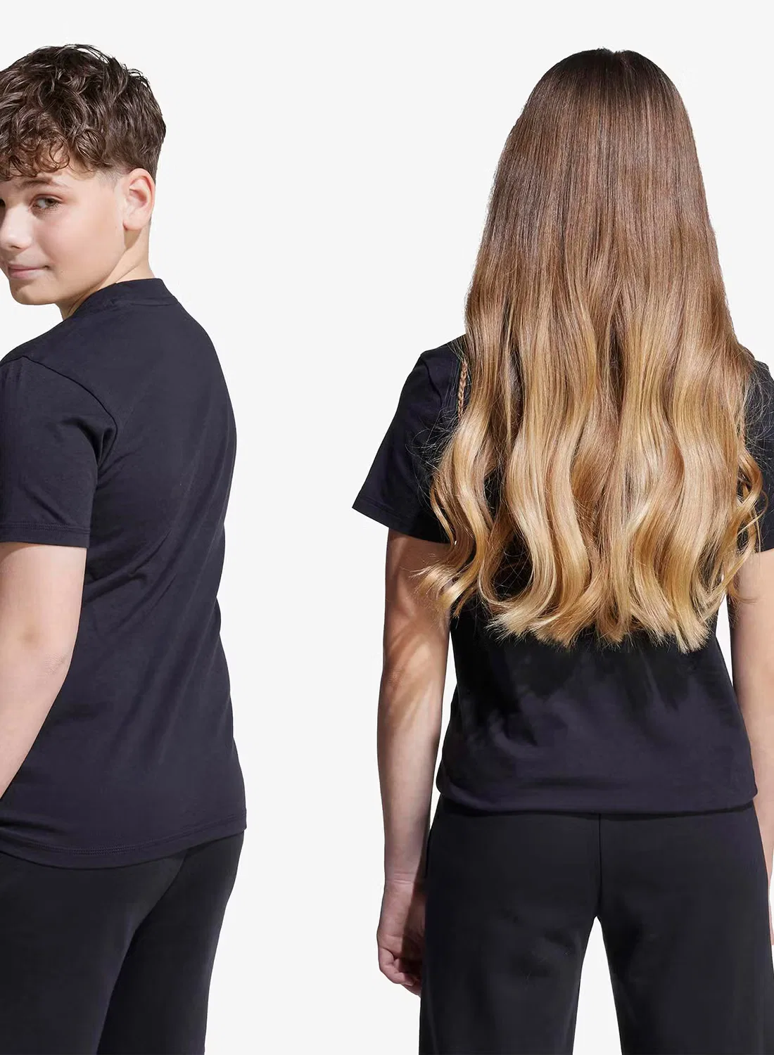Футболка хлопковая Youth Essentials Adidas, черный — фото 2