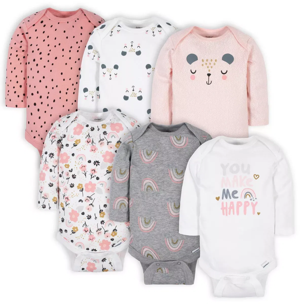 Детский боди-комбинезон с длинным рукавом Gerber, Bear