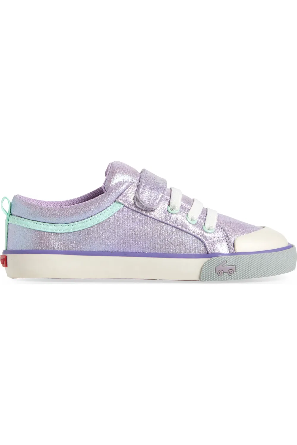 Кроссовки детские с регулируемой липучкой Kristin See Kai Run, Purple Metallic — фото 3